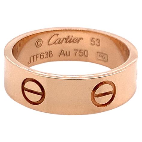 cartier 750 52 ring|750 cartier ring value.